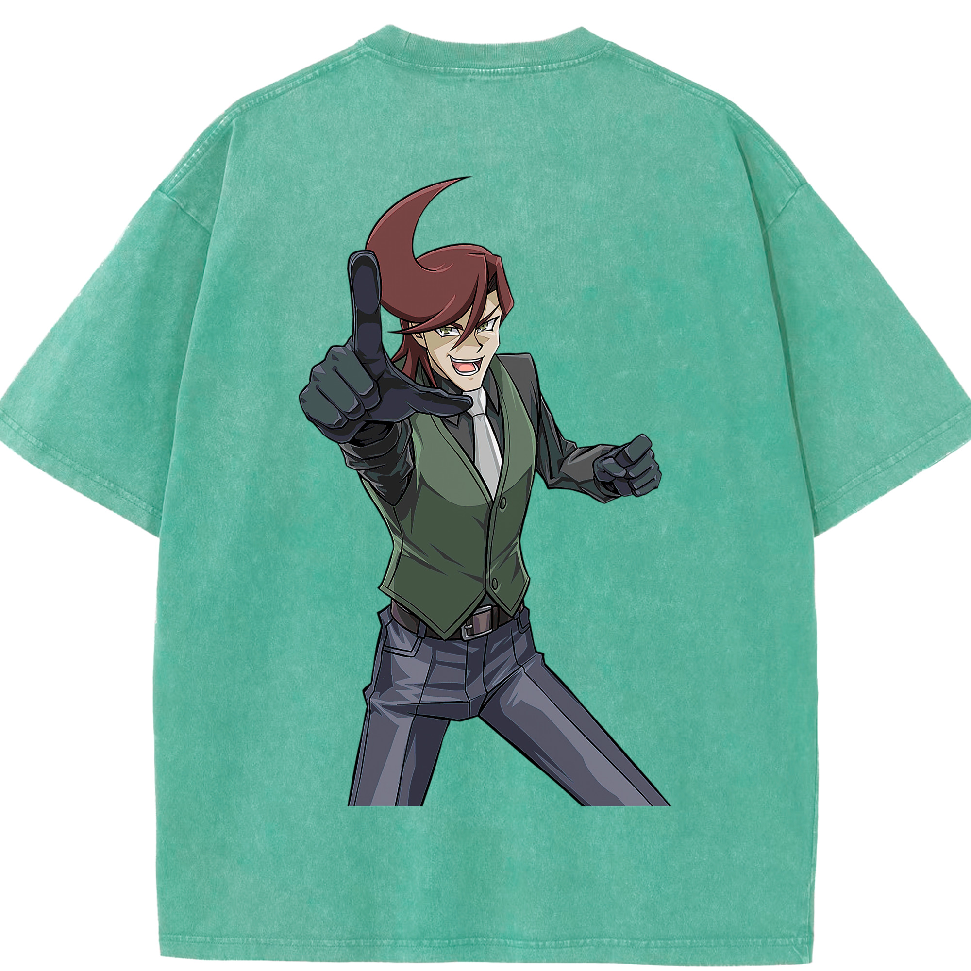 （画像用） 遊☆戯☆王 Yu-Gi-Oh! 綿100% ヴィンテージ風 半袖Tシャツ（背面プリント）